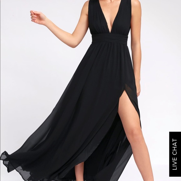 Lulus Dresses & Skirts - Lulus Heavenly Hues Black Maxi Dress